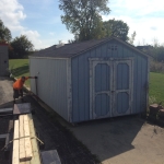 10x20 Gable shed move